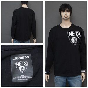 Express NBA Brooklyn Nets Black Medium Sweatshirt